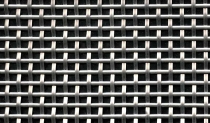 mesh made of half-round stainless steel wire